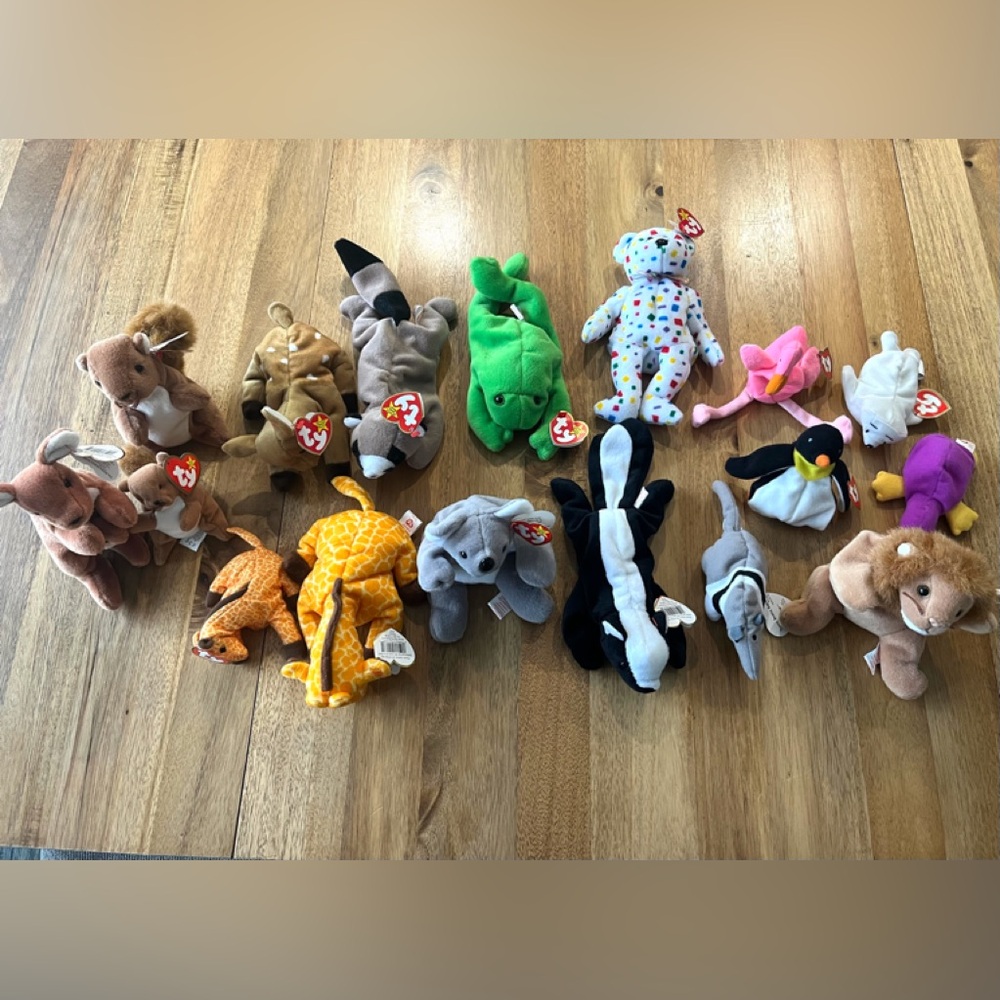 Ty Beanie Babies & mini beanie babies Collection bundle lot
